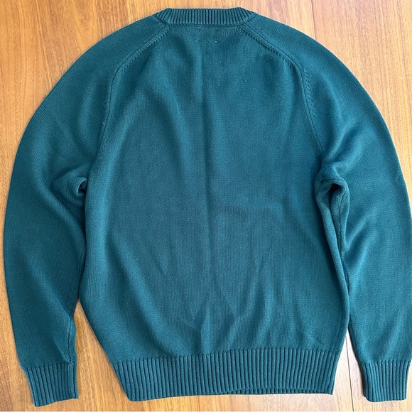 NEW Men’s J. Crew Heritage Cotton Crewneck Sweater in Jcrew Green, Size Medium - Picture 4 of 4